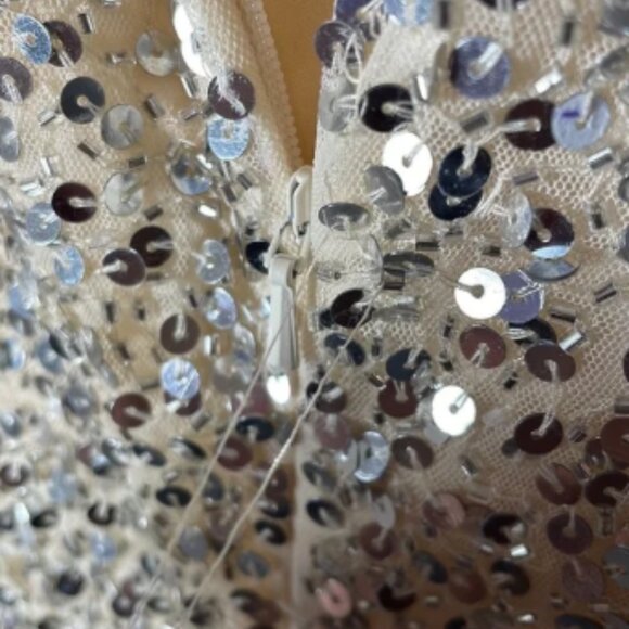 Mac Duggal sleeveless sequin midi sheath dress sz 2. Iiii - Picture 2 of 6